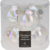 Kerstbal 80mm iriserend koker a 6 glas | Home & Styling