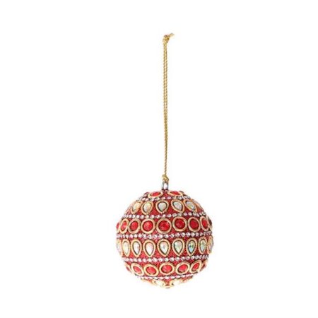 Kerstbal Adica Ø6cm rood | HBX natural living