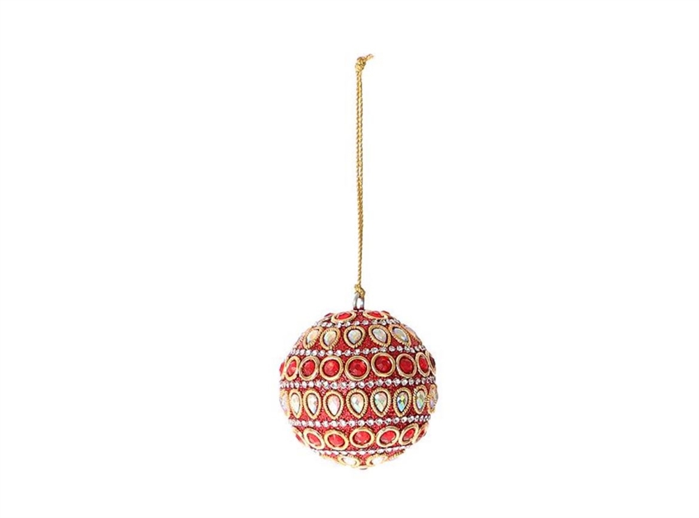 Kerstbal Adica Ø6cm rood | HBX natural living