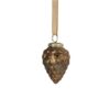 Kerstbal dennenappel antiek bruin Ø8cm | Merkloos