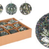Kerstbal met kralen 6cm multicolor | Home & Styling