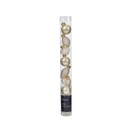 Kerstballen mini dia3cm glas parel 9dlg | Decoris