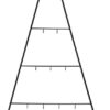 Kerstboom Metaal 35x77cm Zwart |