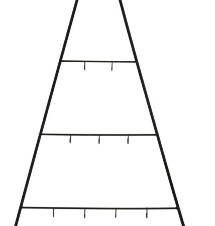 Kerstboom Metaal 35x77cm Zwart |