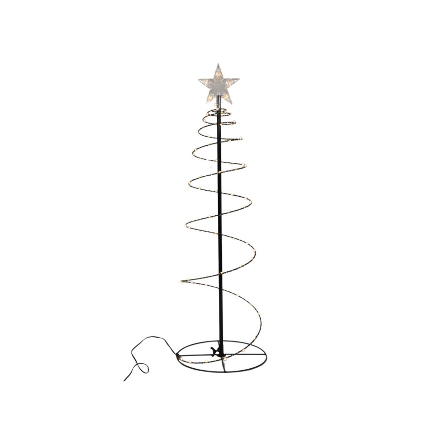 Kerstboom Spiraal 140cm 300 goudled |