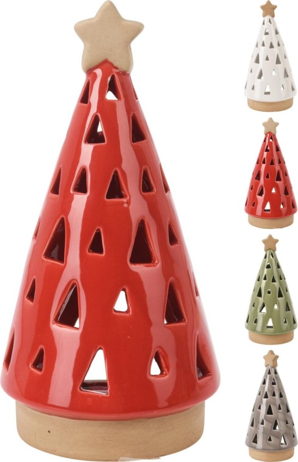 Kerstboom Theelichthouder 9x15cm |