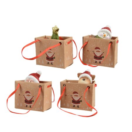 Kerstfiguur in tasje 4x3