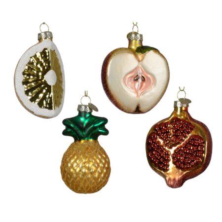 Kersthanger Fruit glas 7cm | Decoris