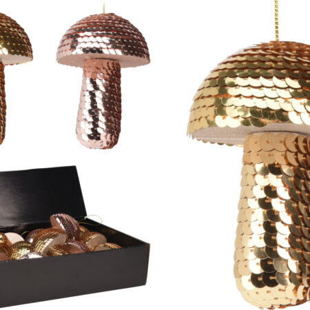 Kersthanger Paddenstoel pailletten | Home & Styling