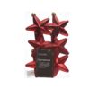 Kersthanger Ster rood dia7cm 6-dlg | Decoris