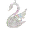 Kersthanger Zwaan iriserend 10cm | Decoris