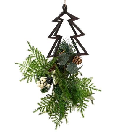 Kersthanger met kerststukje H26cm | Decoris