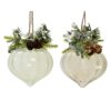 Kersthanger ornament set a 2 stuks Ø8cm | Decoris