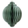 Kersthanger papier uivorm groen H15cm | Decoris