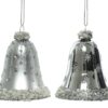 Kersthangerset klokje set a 2 stuks zilv | Decoris