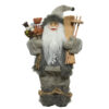 Kerstman H45cm grijs polyester | Decoris