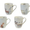 Kerstmok porselein dierenafbeelding | Decoris