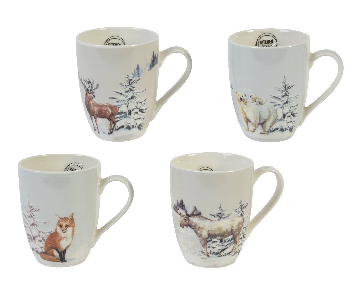Kerstmok porselein dierenafbeelding | Decoris