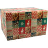 Kerstpakketdoos Nostalgisch 45x35x23 cm | Merkloos