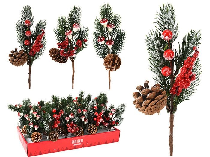 Kersttak Steker Rood 22cm |