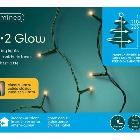 Kerstverlichting 1-2 glow 210cm 223xLED | Lumineo