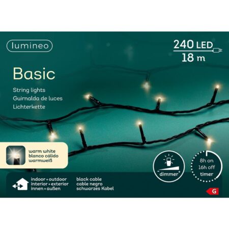 Kerstverlichting Basic warm-wit 240LED | Lumineo