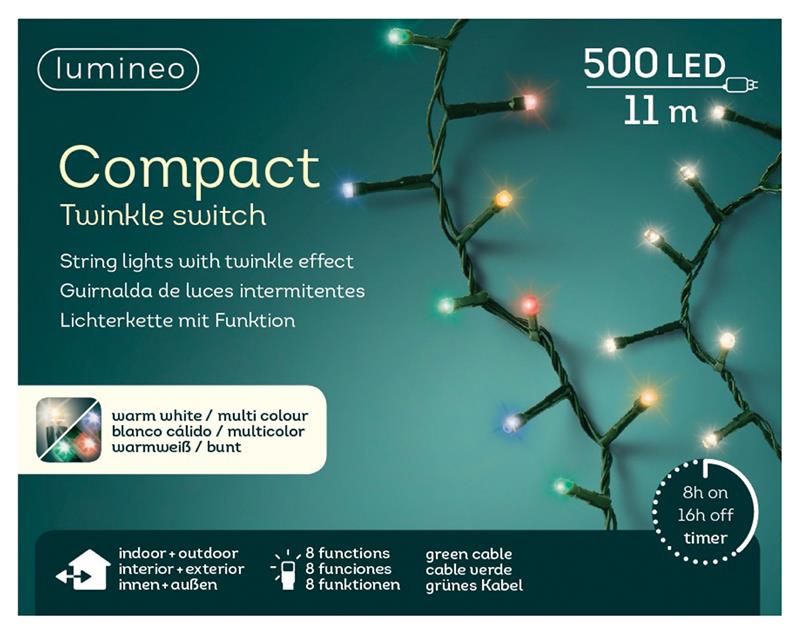 Kerstverlichting Compact 500LED colour | Lumineo