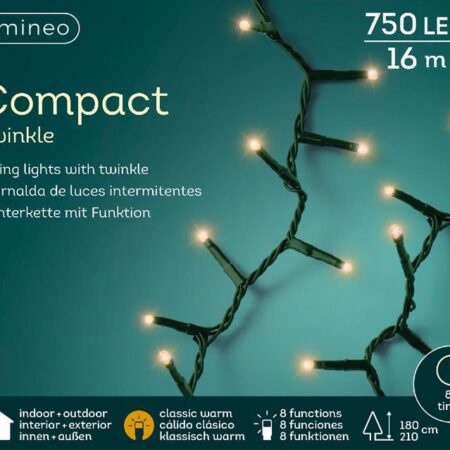 Kerstverlichting Compact twinkel 750L | Lumineo
