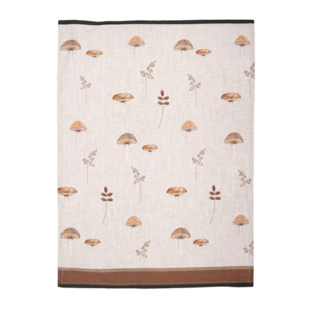 Keukendoek Beige Paddenstoelen | Clayre&Eef