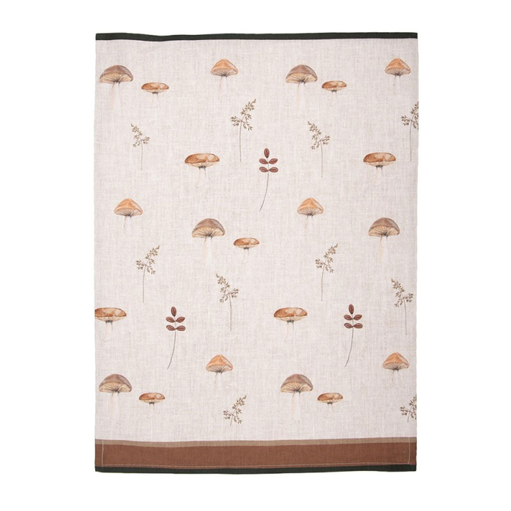 Keukendoek Beige Paddenstoelen | Clayre&Eef