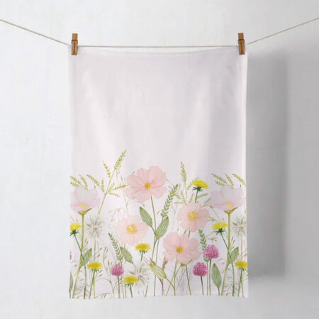 Keukendoek Pastel Flowers Pink | Ambiente