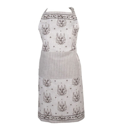 Keukenschort Bruin Beige Hert | Clayre&Eef