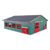 Kids Globe Renstal met opslagruimte en weiland 1:32 | Kids Globe