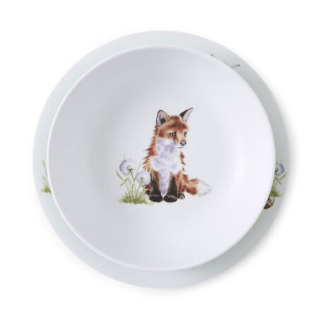 Kids Plate & Bowl Set | Wrendale design