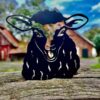 Kiekeboe Schaap Joschi zwart metaal | Artbizniz