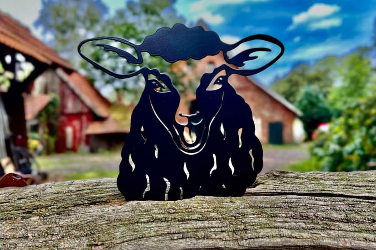 Kiekeboe Schaap Joschi zwart metaal | Artbizniz