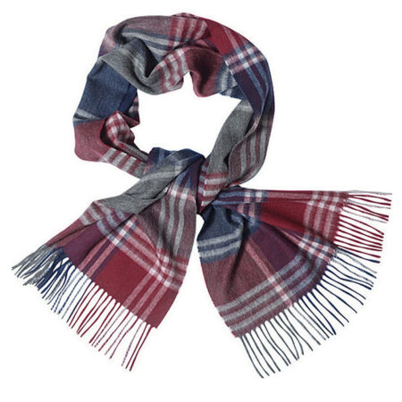 Kindar Check Scarf Rood | Barbour