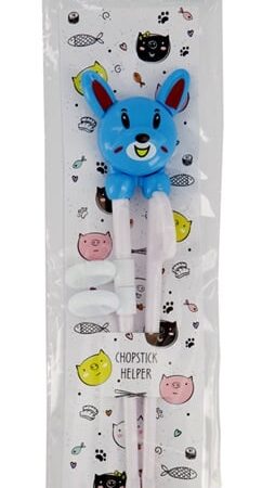 Kinder Eetstokjes Konijn Design - Tokyo Design Studio - Blauw - 18 cm | Tokyo Design Studio