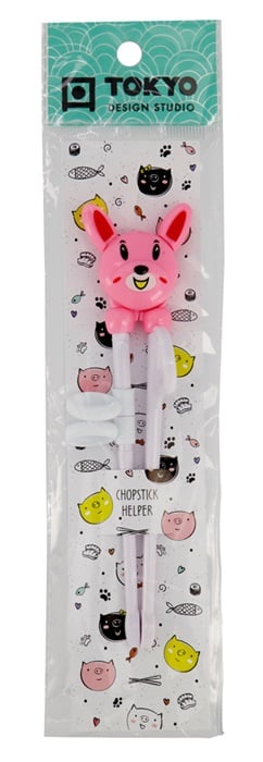 Kinder Eetstokjes Konijn Roze - Tokyo Design Studio - 18 cm | Tokyo Design Studio