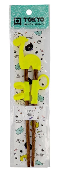 Kinder Eetstokjes Lama Tokyo Design Studio - Geel - 20 cm | Tokyo Design Studio