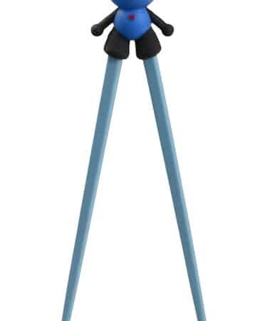 Kinder Eetstokjes met Panda Figuur - Blauw Kunststof - 22cm | Tokyo Design Studio