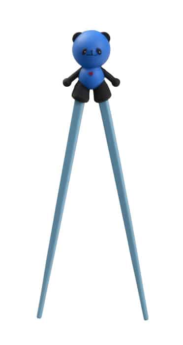 Kinder Eetstokjes met Panda Figuur - Blauw Kunststof - 22cm | Tokyo Design Studio