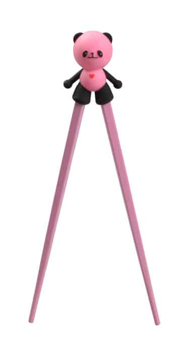 Kinder Eetstokjes met Panda Figuur - Roze Kunststof - 22cm | Tokyo Design Studio