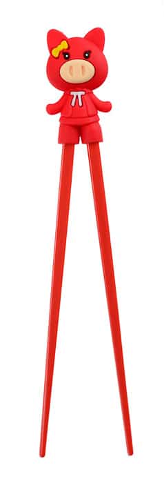 Kinder Eetstokjes met Varken Figuur - Tokyo Design Keuken - 22cm | Tokyo Design Studio