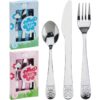 Kinderbestekset 3-delig RVS 115x19x197mm | Merkloos