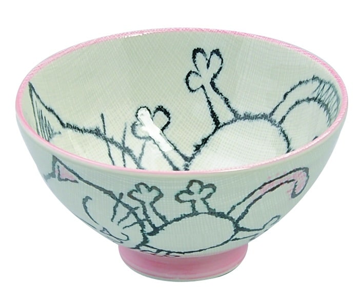 Kinderkom Roze - Kawaii Cat Collectie - 250ml - 11.5 x 6cm | Tokyo Design Studio