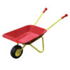 Kinderkruiwagen metaal rood 44x37x79cm | Merkloos