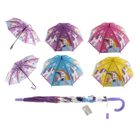 Kinderparaplu unicorn 65cm | Merkloos