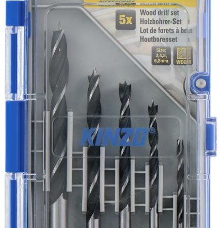 Kinzo Houtborenset 5-delig (3-8mm) | Kinzo