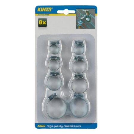 Kinzo Slangklemmen kaart a 8 stuks | Kinzo